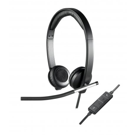 Logitech USB Headset Stereo H650e - Auscultadores - no ouvido - com cabo 981-000519