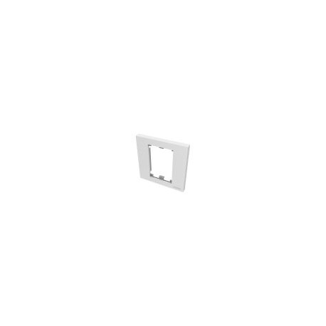 VISION Techconnect Modular AV Faceplate - LIFETIME WARRANTY - Single-Gang UK surround - frame which accommodates two modules - 