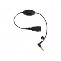 Jabra - Cabo de auricular - Quick Disconnect macho para mini-phone stereo 3.5 mm macho - 30 cm 8800-00-103