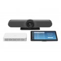 Logitech - Conjunto para vídeo conferência (Logitech Tap IP, Logitech Rally Bar) - Certificado para Salas Zoom, Certificado par