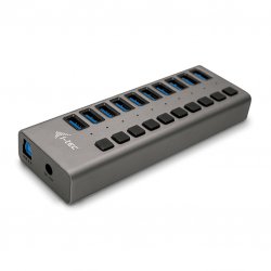 Hub de carregamento i-tec USB 3.0 10 portas + Carregador de corrente 48 W U3CHARGEHUB10