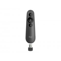 Logitech R500s - Controlo remoto de apresentação - 3 botões - cinza médio 910-006520