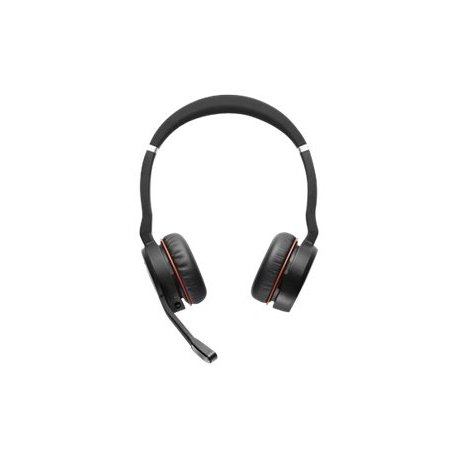 Jabra Evolve 75 SE UC Stereo - Auscultadores - no ouvido - bluetooth - sem fios - cancelamento de ruído activo - USB - Certific