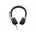 Jabra Evolve2 40 SE UC Stereo - Auscultadores - no ouvido - com cabo - USB-A - isolamento de ruído - Otimizado pata UC 24189-98