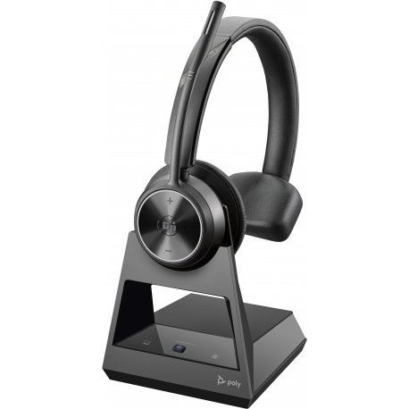 Poly Savi 7310-M Office - Savi 7300 series - auscultadores - no ouvido - DECT - sem fios - preto - Certificado para Microsoft T