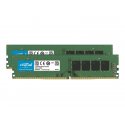 Crucial - DDR4 - kit - 16 GB: 2 x 8 GB - DIMM 288-pin - 3200 MHz / PC4-25600 - CL22 - 1.2 V - unbuffered - sem ECC CT2K8G4DFRA3