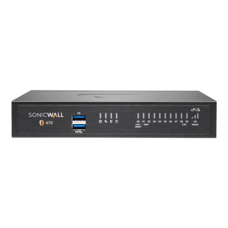 SonicWall TZ470 - Dispositivo de segurança - 1GbE, 2.5GbE - NFR - secretária 02-SSC-6386