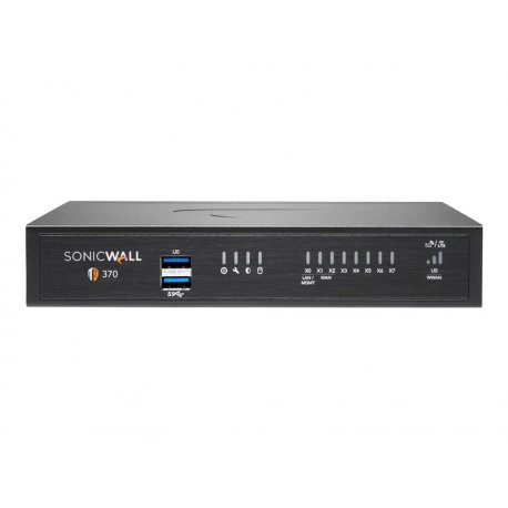 SonicWall TZ370 - Dispositivo de segurança - 1GbE - NFR - secretária 02-SSC-6444