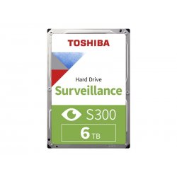 Toshiba S300 Surveillance - Disco rígido - 6 TB - interna - 3.5" - SATA 6Gb/s - 5400 rpm - buffer: 256 MB HDWT860UZSVA