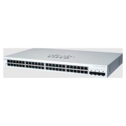 Cisco Business 220 Series CBS220-48T-4G - Interruptor - inteligente - 48 x 10/100/1000 + 4 x Gigabit SFP (ligação ascendente) -