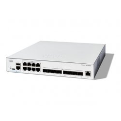 Cisco Catalyst 1300-16XTS - Interruptor - L3 - inteligente - 8 x 10GBase-T + 8 x 10 Gigabit SFP+ - montável em trilho C1300-16X