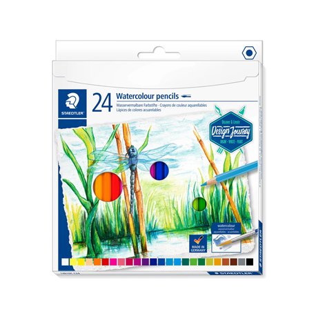 Lápis Cor Aguarelável 24un Cx Metal STAEDTLER 14610C M12 1602304