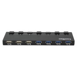 HUB USB 7 Portas CoolBox (4 USB 3.0 /3 USB 2.0) COO-UPH356A