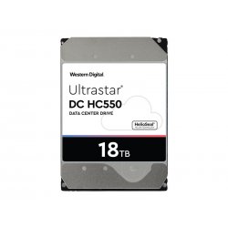 WD Ultrastar DC HC550 WUH721818AL5204 - Disco rígido - 18 TB - interna - 3.5" - SAS 12Gb/s - 7200 rpm - buffer: 512 MB - 0F3835