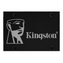 Kingston KC600 - SSD - encriptado - 256 GB - interna - 2.5" - SATA 6Gb/s - 256-bits AES - TCG Opal Encryption, Self-Encrypting 