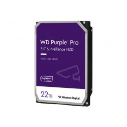 WD Purple Pro WD221PURP - Disco rígido - 22 TB - vigilância, vídeo inteligente - interna - 3.5" - SATA 6Gb/s - 7200 rpm - buffe