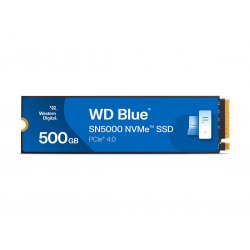 WD Blue SN5000 WDS500G4B0E - SSD - 500 GB - interna - M.2 2280 - PCIe 4.0 x4 (NVMe) WDS500G4B0E