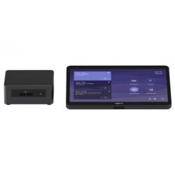 Logitech BASE Microsoft Teams Rooms (no AV) with Tap + ASUS NUC - Sistema de salas Microsoft Teams (Logitech Tap, mini PC, Logi