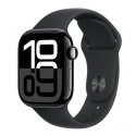 Apple Watch Series 10 (GPS) - 42 mm - alumínio preto jato - relógio inteligente Com banda de desporto - fluoroelastómero - pret