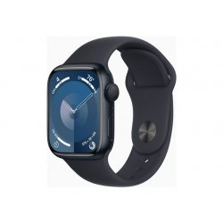 Apple Watch Series 9 (GPS) - 41 mm - alumínio meia-noite - relógio inteligente Com banda de desporto - fluoroelastómero - meia 