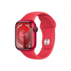 Apple Watch Series 9 (GPS + Cellular) - (PRODUCT) RED - 41 mm - alumínio vermelho - relógio inteligente Com banda de desporto -