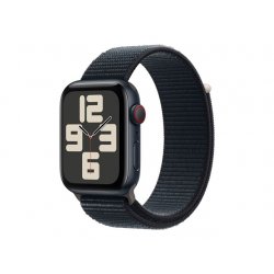 Apple Watch SE (GPS + Cellular) - 2.ª geração - 44 mm - alumínio meia-noite - relógio inteligente Com fita desportiva - nylon -