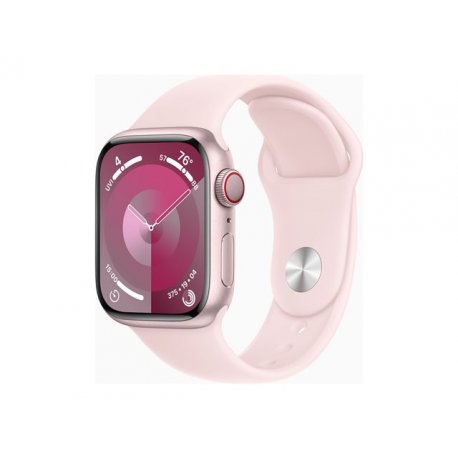 Apple Watch Series 9 (GPS + Cellular) - 41 mm - alumínio rosa - relógio inteligente Com banda de desporto - fluoroelastómero - 