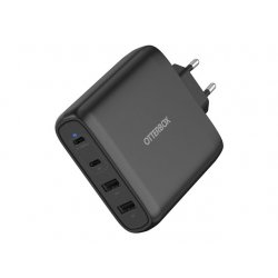 OtterBox Standard - Adaptador de alimentação - 100 Watt - Fast Charge, PD - 4 conectores de saída (2 x USB-C, 2 x USB Tipo A de