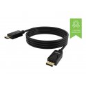 VISION Professional installation-grade DisplayPort cable - LIFETIME WARRANTY - version 1.2 4K - gold connectors - supports 1 mb