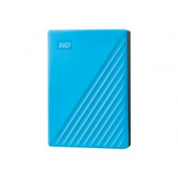 WD My Passport WDBPKJ0040BBL - Disco rígido - encriptado - 4 TB - externa (portátil) - USB 3.2 Gen 1 - 256-bits AES - azul WDBP