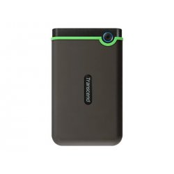 Transcend StoreJet 25M3 - Disco rígido - 2 TB - externa (portátil) - 2.5" - USB 3.1 Gen 1 - 256-bits AES - cinza ferro TS2TSJ25