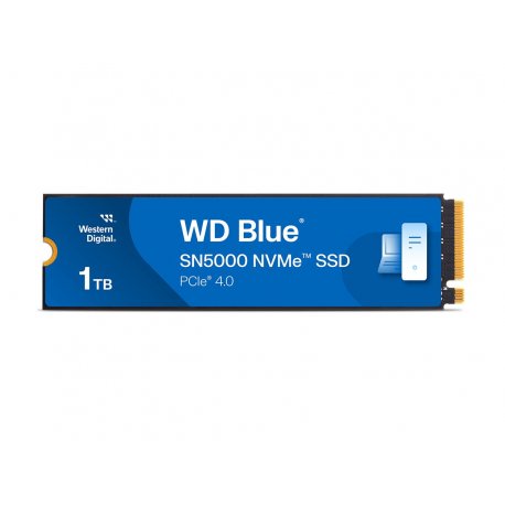 WD Blue SN5000 WDS100T4B0E - SSD - 1 TB - interna - M.2 2280 - PCIe 4.0 x4 (NVMe) WDS100T4B0E