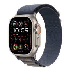 Apple Watch Ultra 2 - 49 mm - titânio - relógio inteligente Com Correia Alpinista - têxtil - azul - tamanho da banda: M - 64 GB