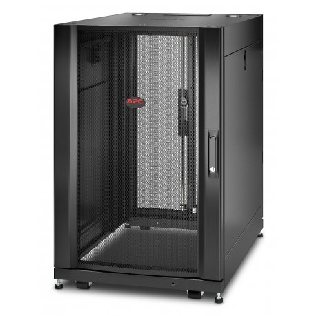 APC NetShelter SX - Gabinete armário - preto - 18U - 19" - para P/N: SURT48RMXLBP AR3006