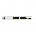 Cisco Catalyst 1300-24FP-4X - Interruptor - L3 - Administrado - 24 x 10/100/1000 (PoE+) + 4 x 10 Gigabit SFP+ - montável em tri