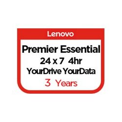 Lenovo Essential Service + YourDrive YourData + Premier Support - Contrato extendido de serviço - peças e mão de obra - 3 anos 