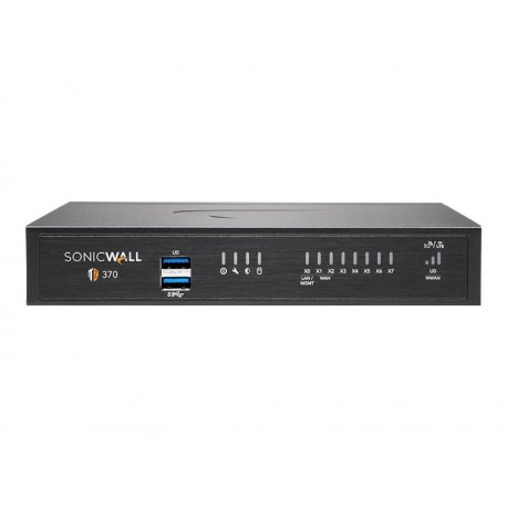 SonicWall TZ370 - Essential Edition - dispositivo de segurança - 1GbE - SonicWALL Secure Upgrade Plus Program (opção de 2 anos)