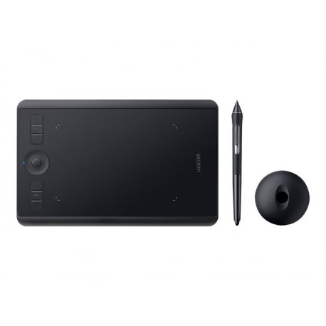 Wacom Intuos Pro Small - Digitalizador - destros e canhotos - 16 x 10 cm - multi-toque - eletromagnético - 6 botões - sem fios,