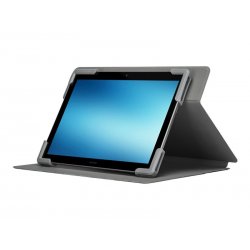 Targus Safe Fit Universal 360° Rotating - Capa flip cover para tablet - poliuretano - preto - 9" - 10.5" THZ785GL