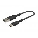 Belkin BoostCharge - Cabo USB - 24 pin USB-C (M) para USB (M) - 15 cm - preto CAB002BT0MBK