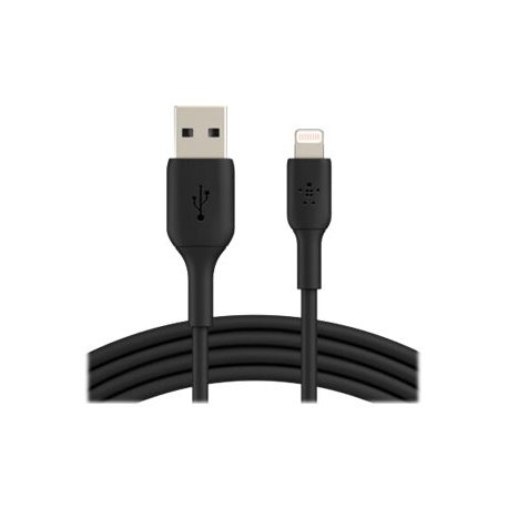 Belkin BOOST CHARGE - Cabo Lightning - Lightning macho para USB macho - 15 cm - preto CAA001BT0MBK