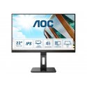 AOC 22P2DU - Monitor LED - 21.5" - 1920 x 1080 Full HD (1080p) @ 75 Hz - IPS - 250 cd/m² - 1000:1 - 4 ms - HDMI, DVI, VGA - alt