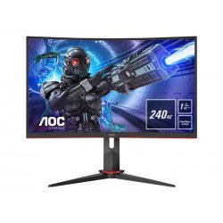 AOC Gaming C32G2ZE/BK - Monitor LED - gaming - curvo - 32" (31.5" visível) - 1920 x 1080 Full HD (1080p) @ 240 Hz - VA - 300 cd