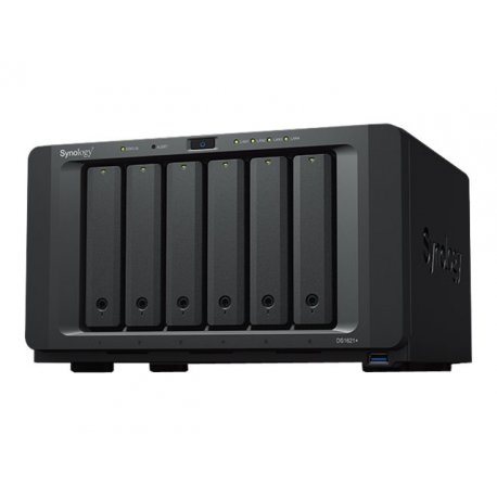 Synology Disk Station DS1621+ - Servidor NAS - 6 baias - SATA 6Gb/s - RAID (expansão de disco rígido) RAID 0, 1, 5, 6, 10, JBOD