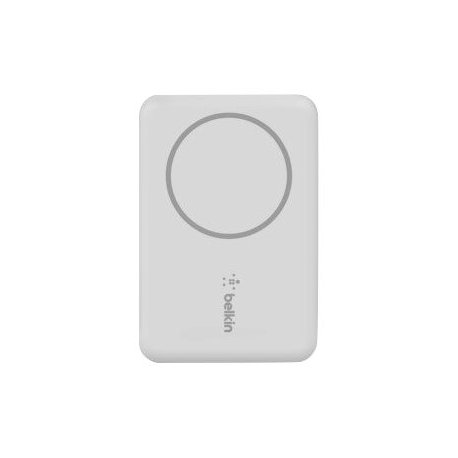 Belkin BoostCharge - Carregador portátil - 2500 mAh - 7.5 Watt (MagSafe) - branco - para Apple iPhone 12, 12 mini, 12 Pro, 12 P