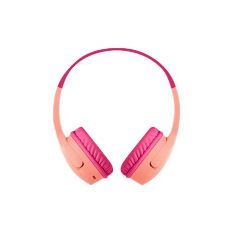 Belkin SoundForm Mini - Auscultadores supra-aurais com microfonoe - no ouvido - bluetooth - sem fios - macaco de 3,5 mm - rosa 