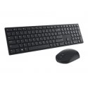 Dell Pro KM5221W - Conjunto de teclado e rato - sem fios - 2.4 GHz - QWERTY - Português - preto - para Vostro 15 3510 KM5221WBK