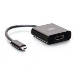 C2G 4K USB C to HDMI Adapter - 4K 60Hz - Adaptador de vídeo - 24 pin USB-C macho para HDMI fêmea - preto - suporte de 4K C2G544