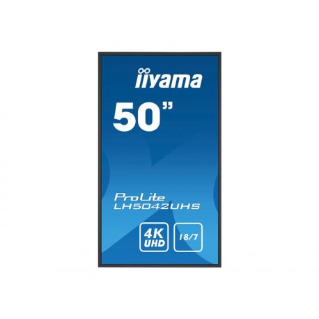 iiyama ProLite LH5042UHS-B3 - 50" Classe Diagonal (49.5" visível) ecrã LCD com luz de fundo LED - sinalização digital - 4K UHD 