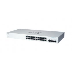 Cisco Business 220 Series CBS220-24T-4G - Interruptor - inteligente - 24 x 10/100/1000 + 4 x Gigabit SFP (ligação ascendente) -